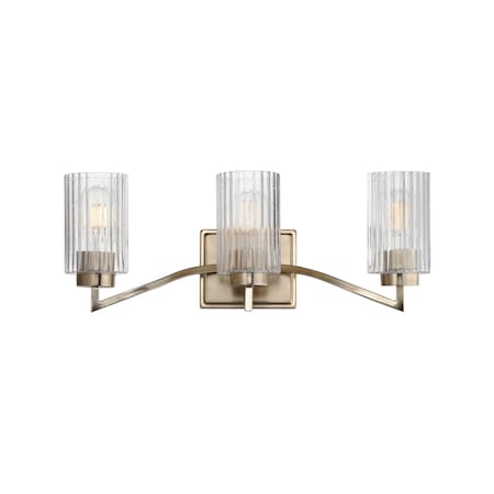Maxim Lighting Rigata 3-Light Bath Vanity, Satin Champagne 21373CRSCH